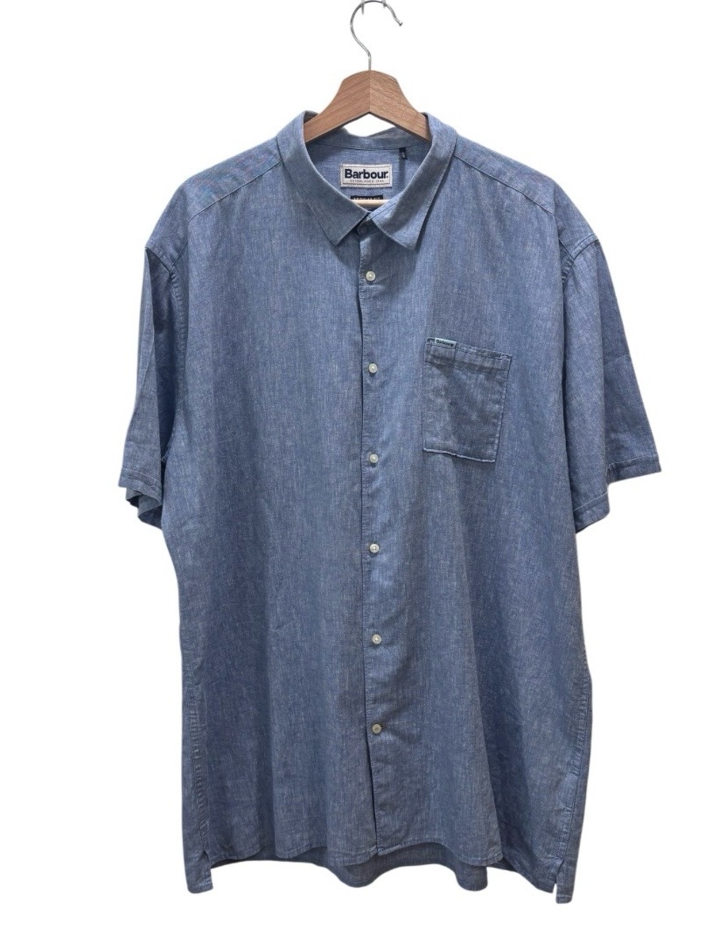 Barbour Nelson Cotton Linen Short Sleeved Shirt